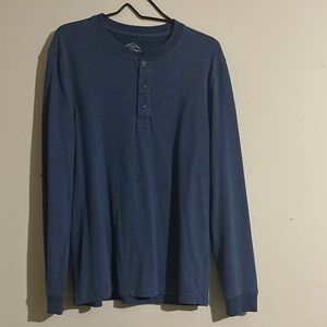 Men's Blue Henley Shirt